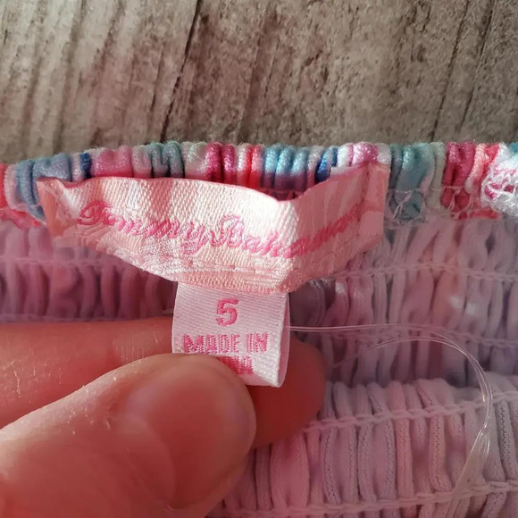 NWT Tommy Bahama Striped Sleeveless Girl Summer Dress Size 5 Blue Pink - Picture 4 of 13